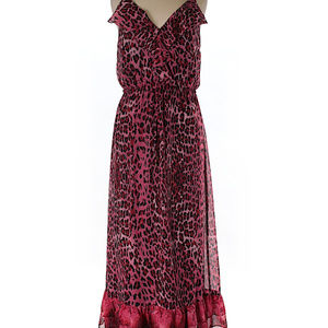 Casual dress Animal print pink